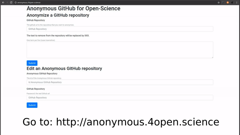 Proceso para anonimizar un repositorio en GitHub